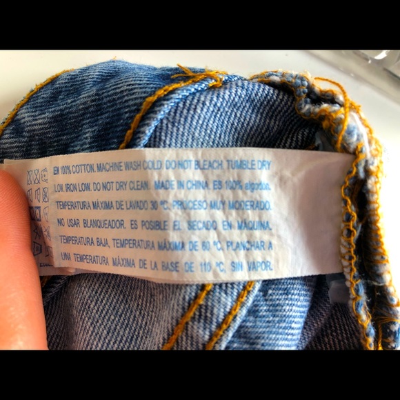 Forever 21 Mid Rise Blue Short Shorts Size 28 - Picture 7 of 7